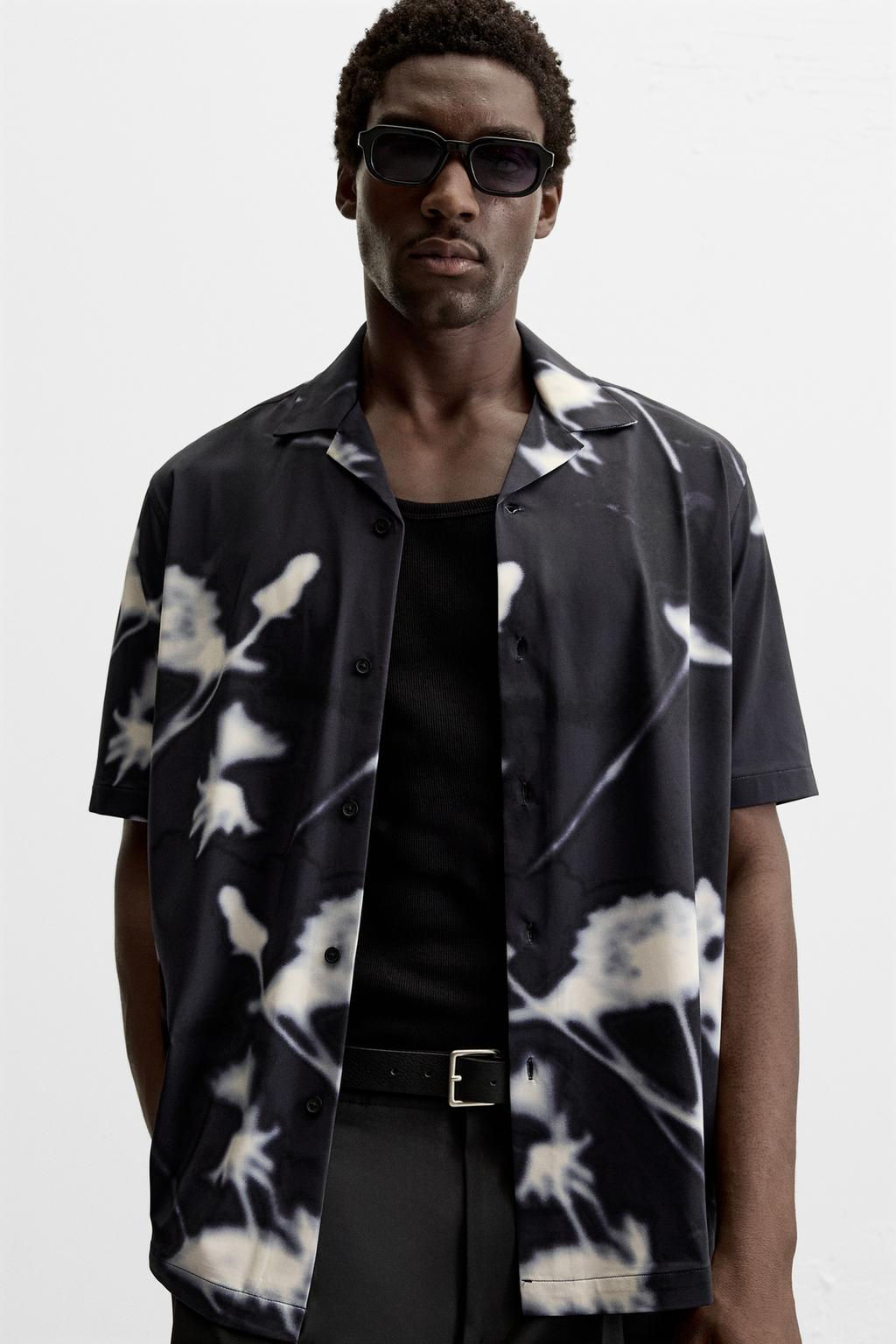 STRETCH FLORAL PRINT SHIRT - Zara фото 5