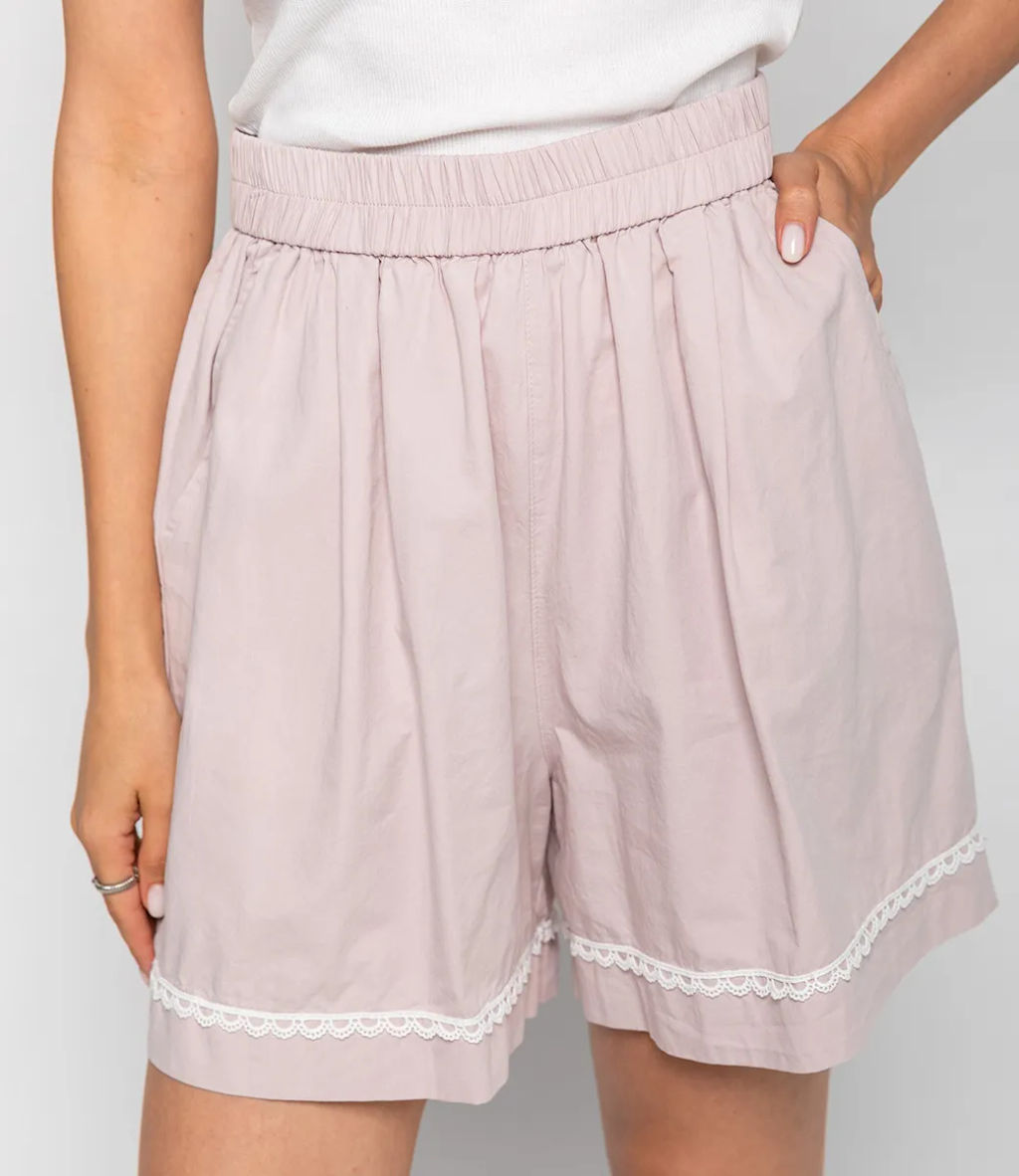 Шорты #КТ2579, пудровый