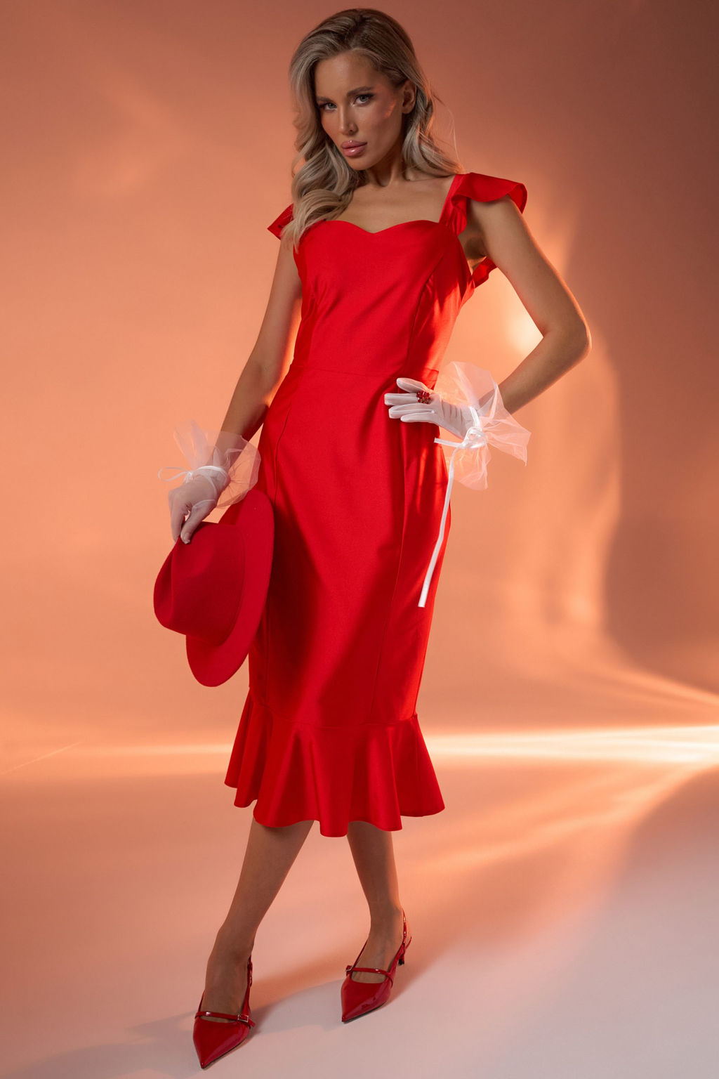 Платье Жадор (красный) - Эльза фото 9