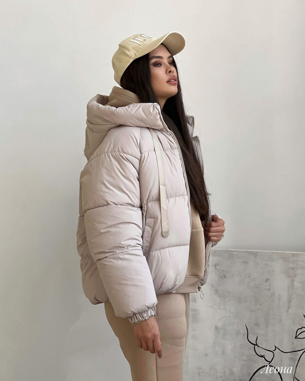 Куртка Леона (светло-серый) - Nadi bordo фото 5