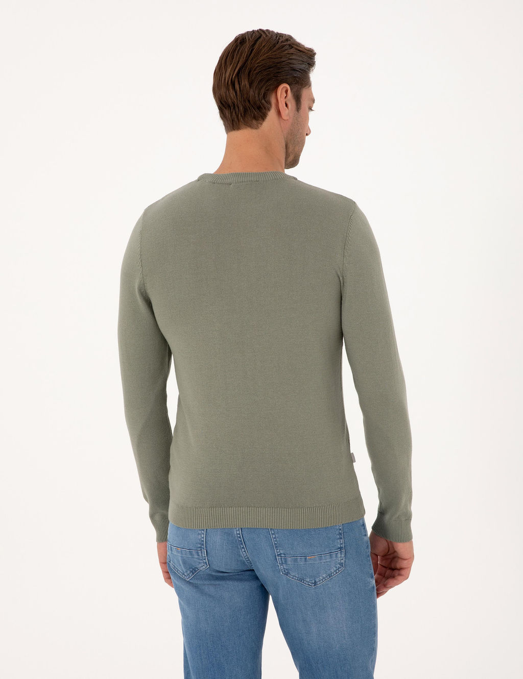 Ada _ay_ Slim Fit Bisiklet Yaka Basic Triko Kazak