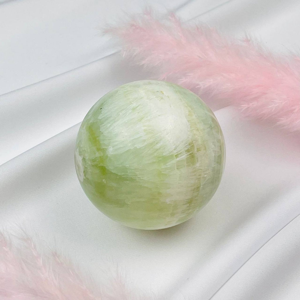 Радуга Самоцветов Шар из Кальцита Фисташковый  фото 3