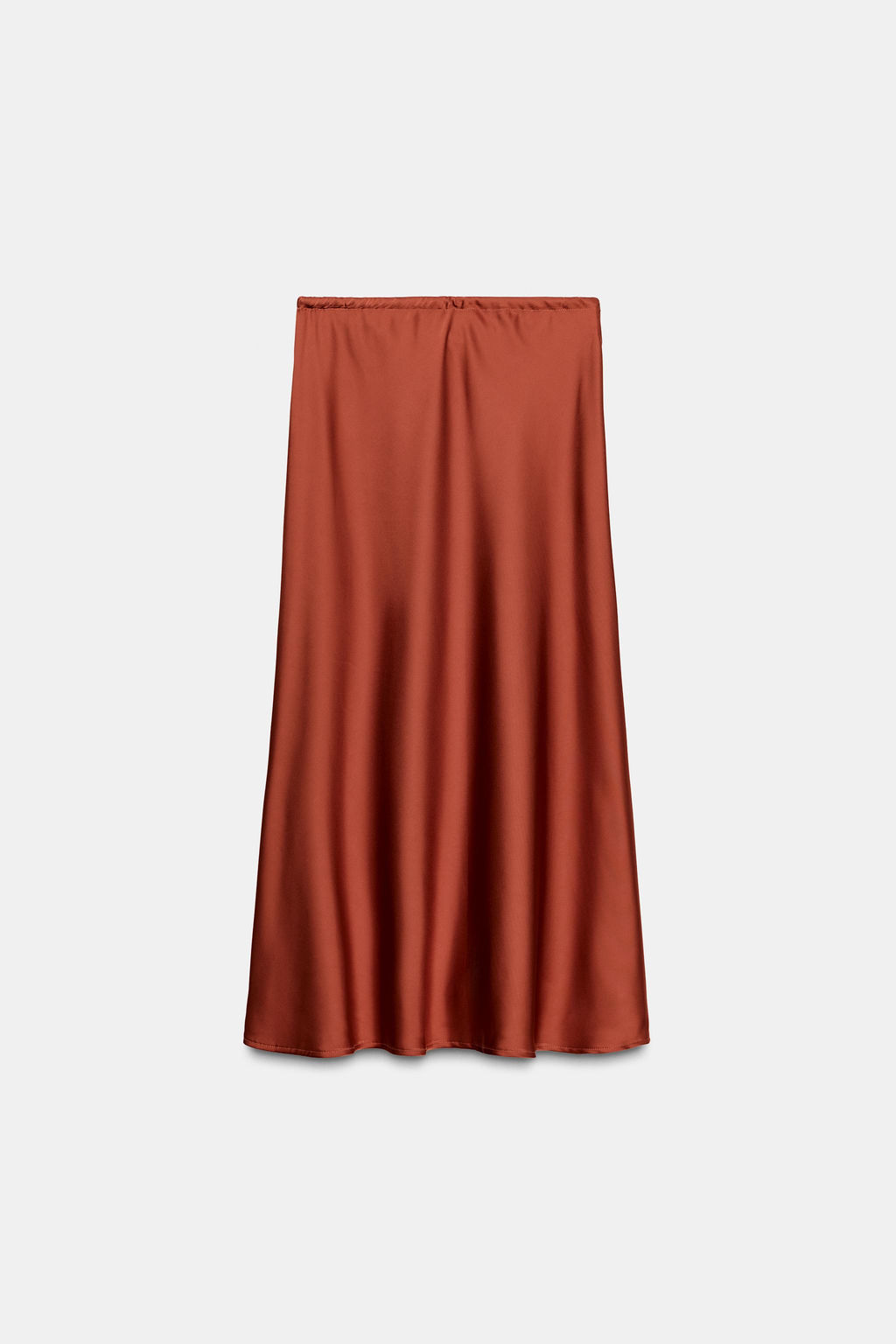 SATIN MIDI SKIRT - Zara фото 8