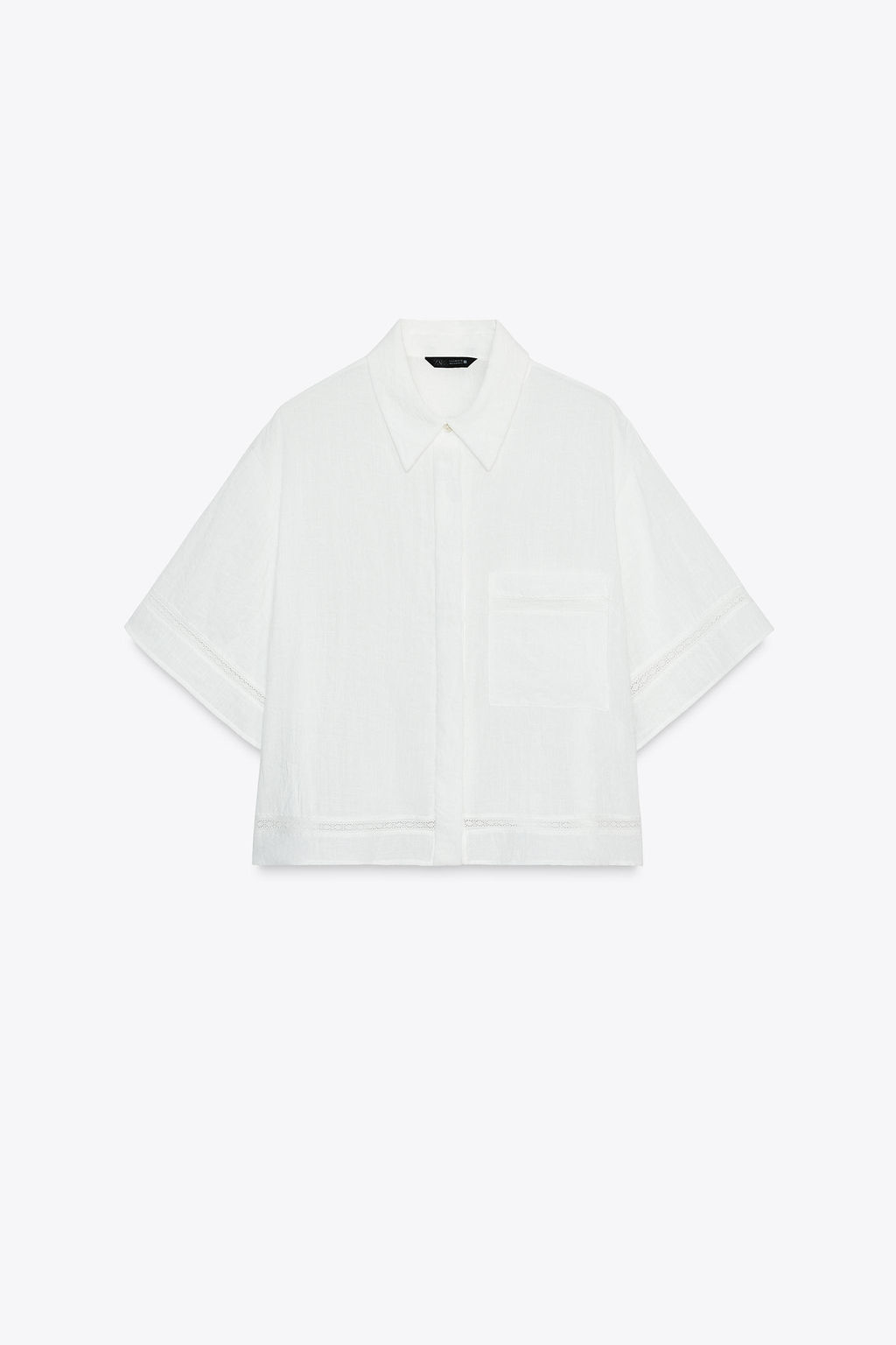 HEMSTITCH SHORT SHIRT - Zara фото 18