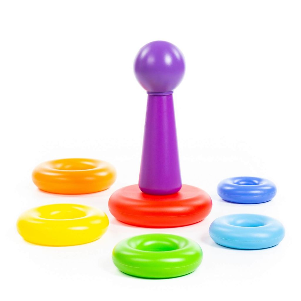 Пирамидка Колечко-шар (8 элементов), h=240 мм - Полесье фото 5