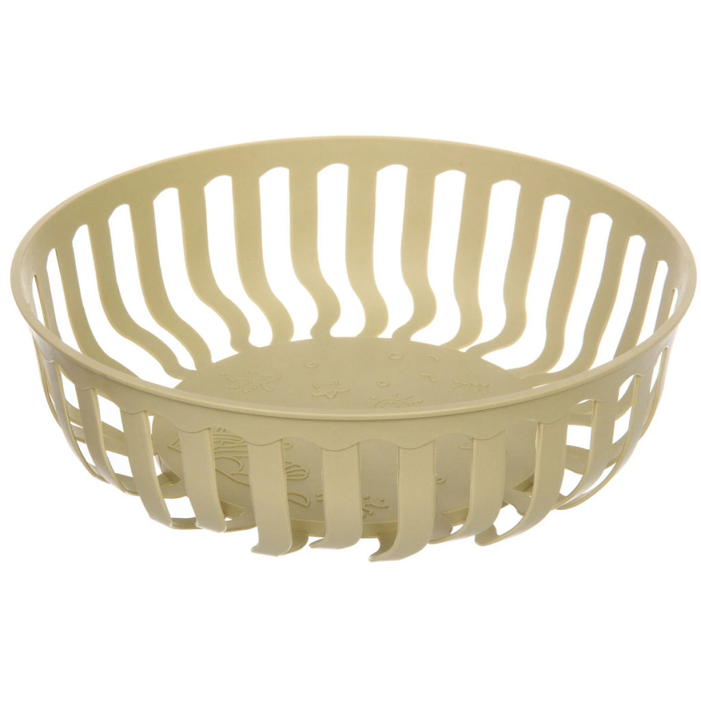 Цена за 3 шт. Сухарница пластиковая "SEGRETO" 26*8см оливковая