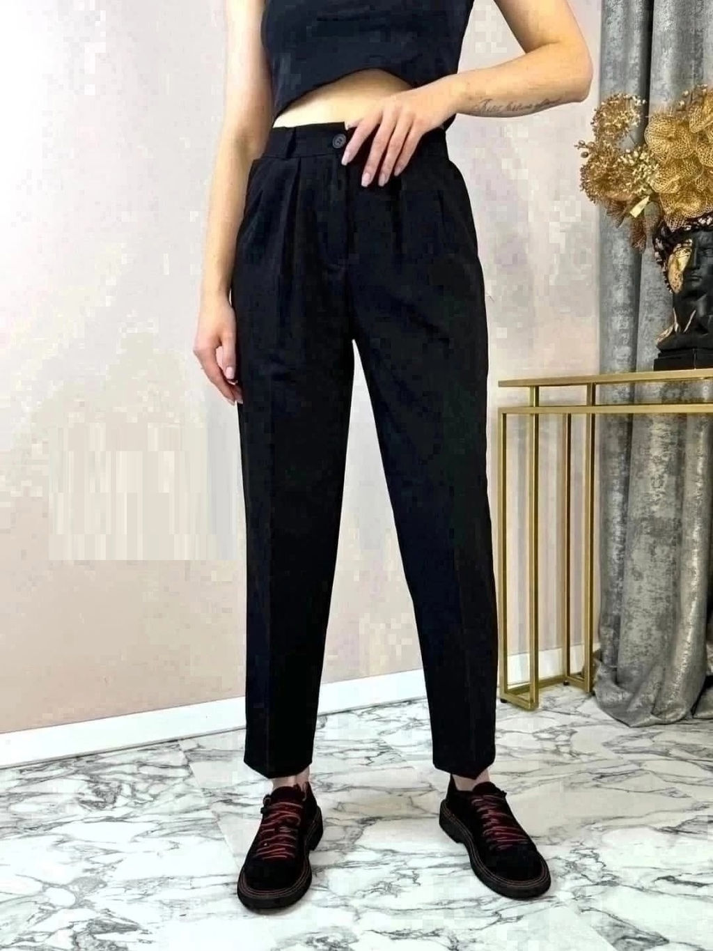 Брюки укороченные