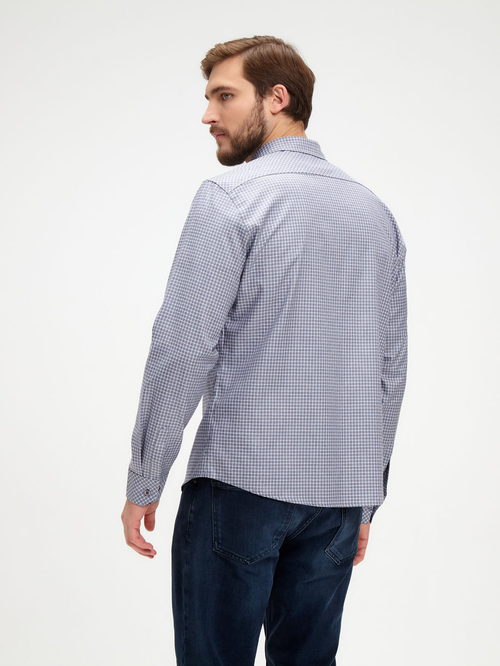 Сорочка мужская длинный рукав GREG S315/111/3519/ZN/1p  фото 7