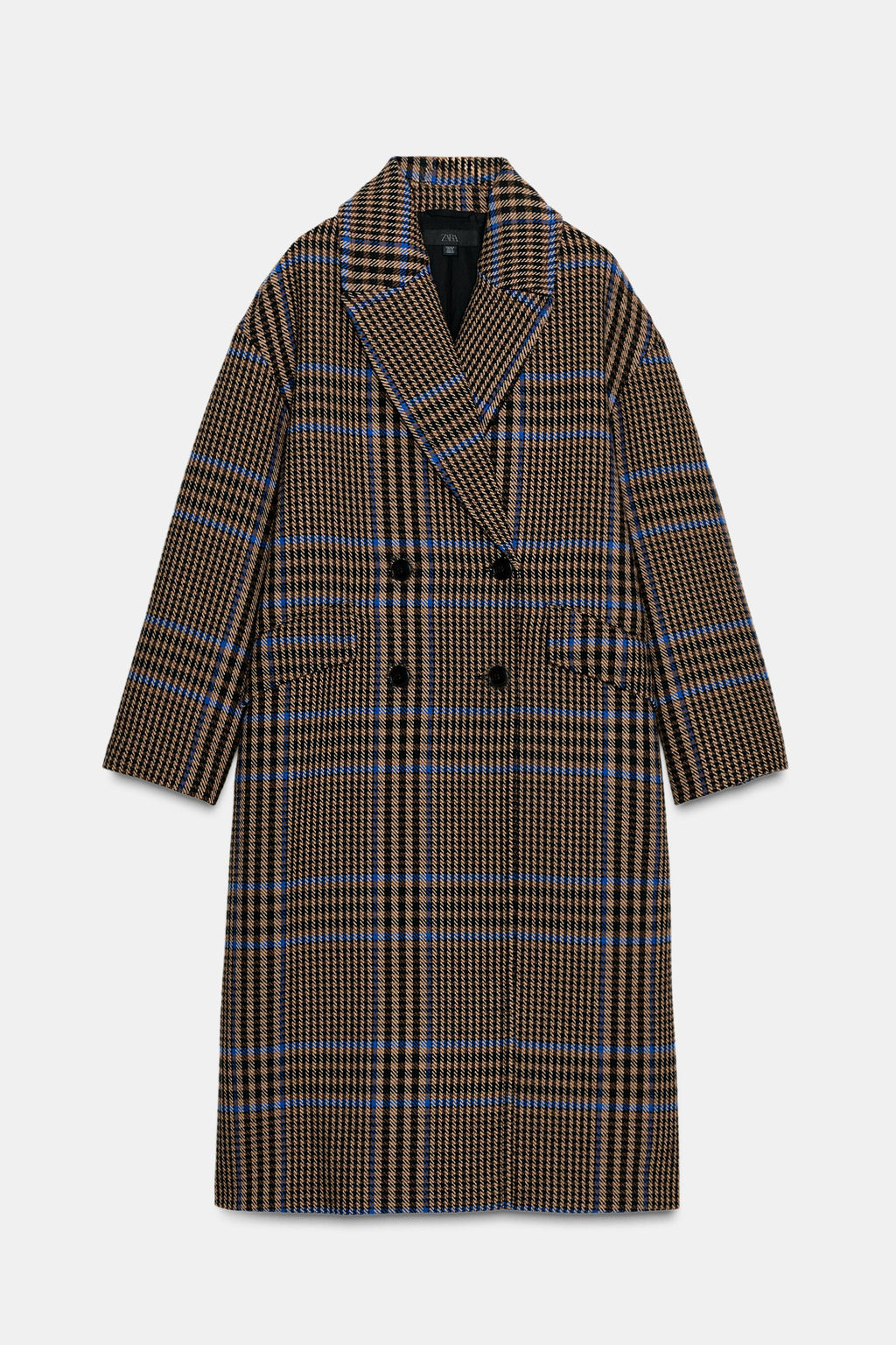 OVERSIZED CHECK COAT - Zara фото 2