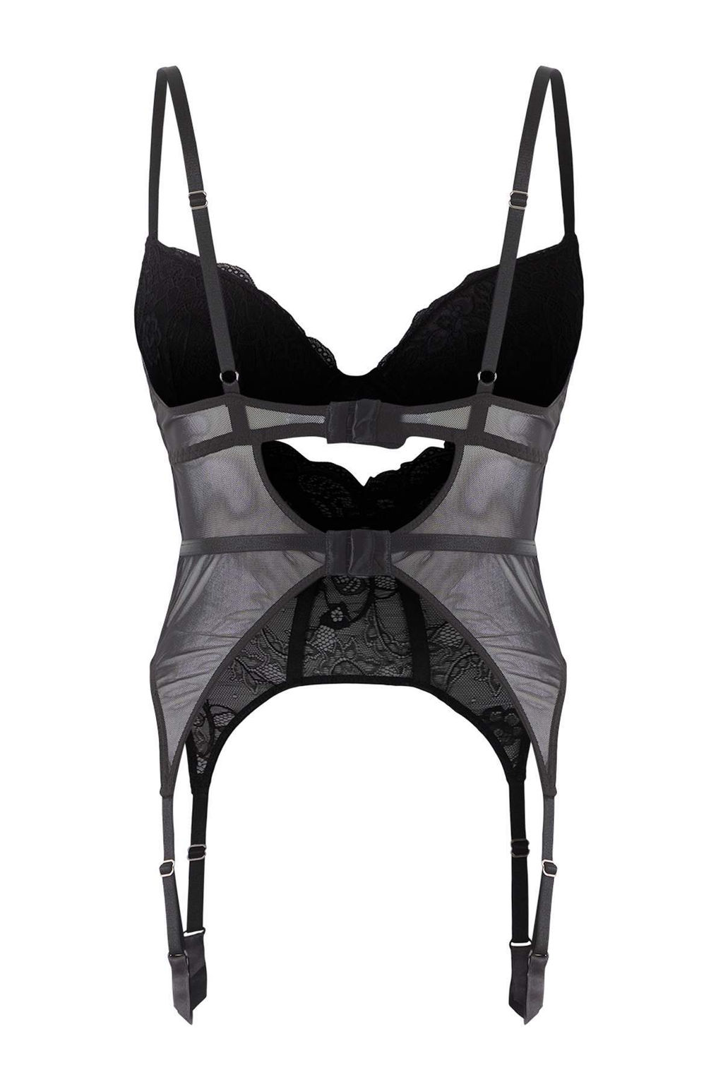 Siyah Dantel Jartiyerli Kapl? Orme Body THMAW26BD00001 - Trendyolmilla фото 3