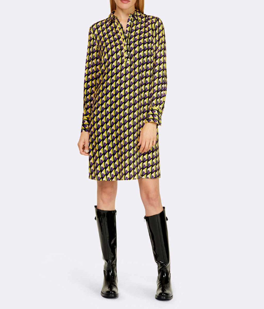 Платье, черно-лилово-лимонное - Ashley brooke фото 3