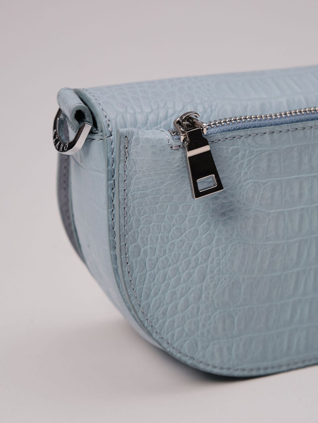 Сумка кожаная Azaro 31032 голубая вода