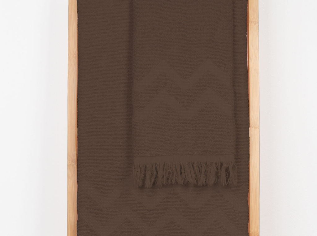 3о403.098ж1 Молния (коричневый) Полотенце махровое 44х90 см