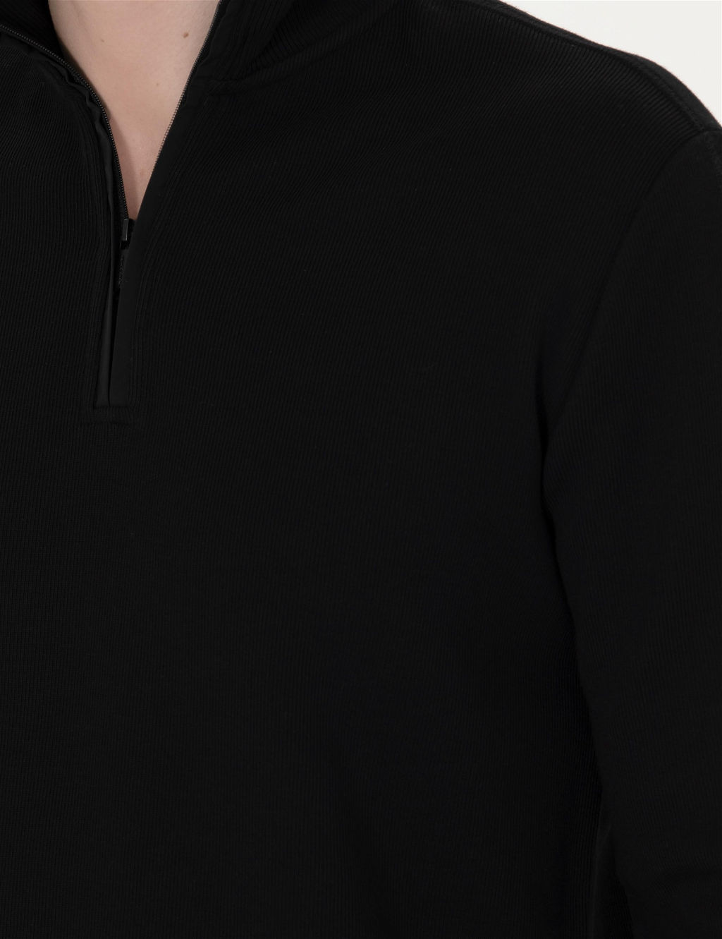 Siyah Regular Fit Sweatshirt - Pierre cardin фото 7