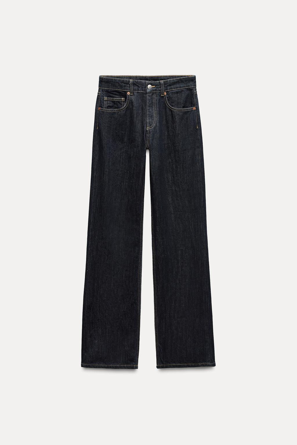 TRF WIDE-LEG MID-WAIST JEANS - Zara фото 31