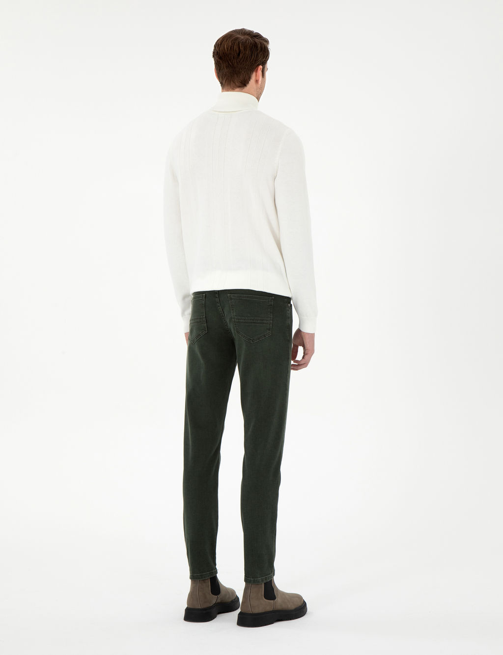 Ye_il Slim Fit Jean Pantolon