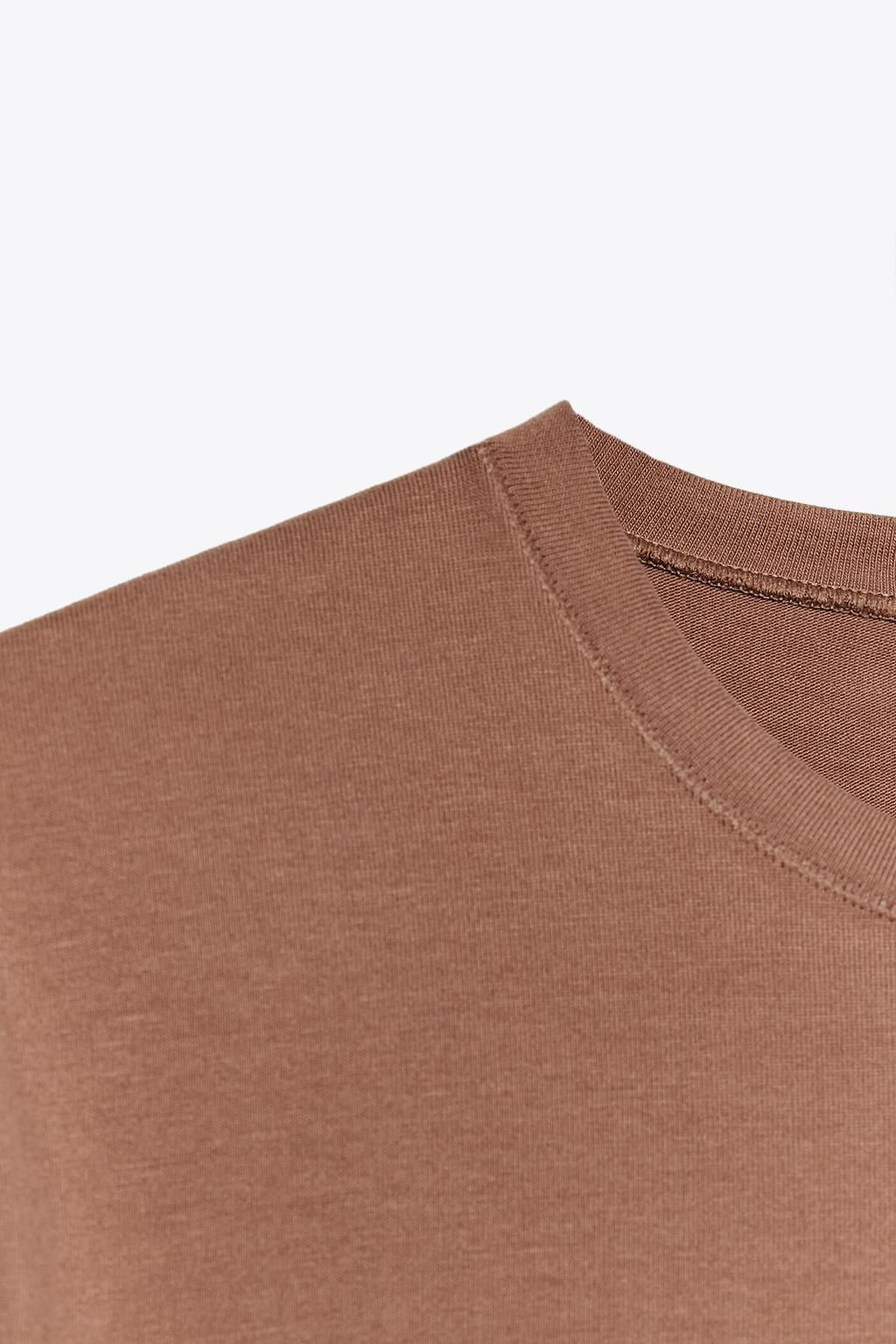 SLIM FIT SHORT SLEEVE T-SHIRT - Zara фото 27