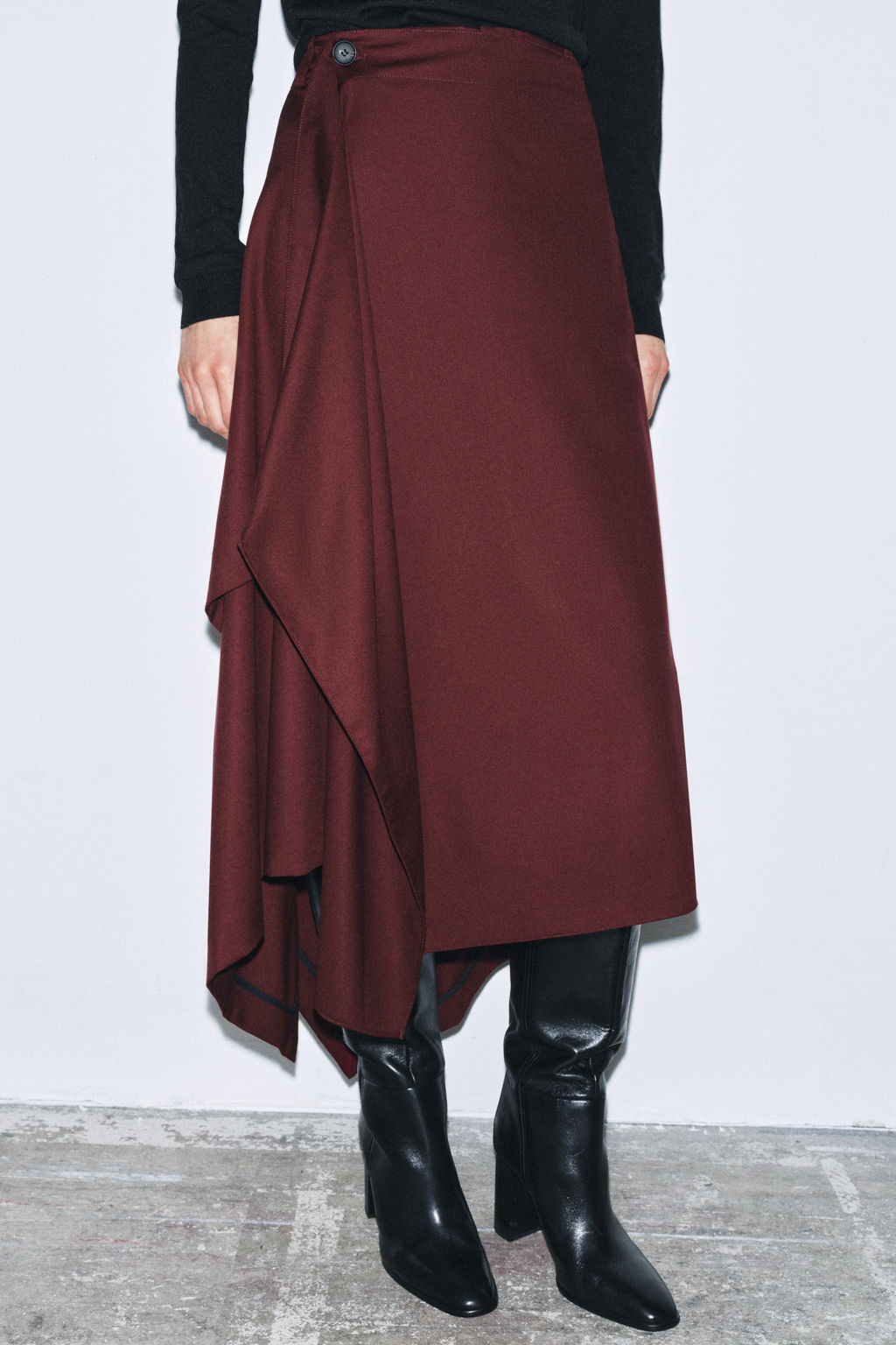 ZW COLLECTION ASYMMETRIC SKIRT - Zara фото 6