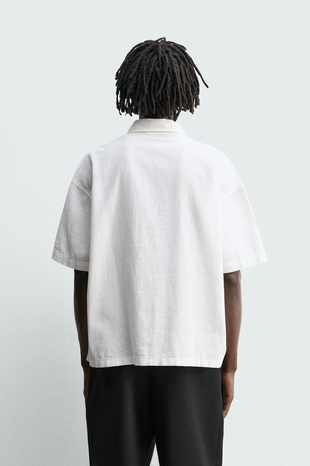 EMBROIDERED COTTON - LINEN SHIRT - Zara фото 3