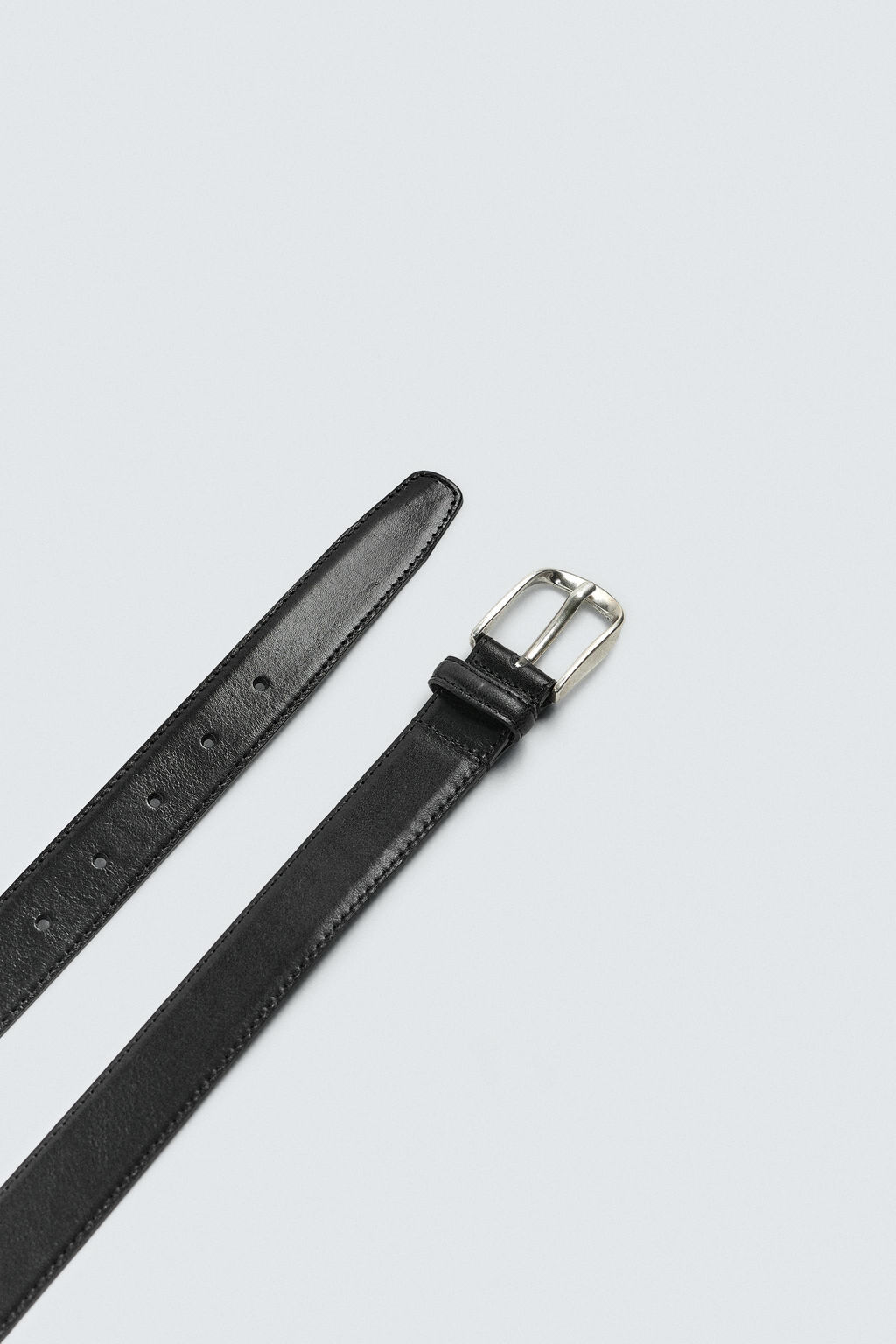 TOPSTITCHED LEATHER BELT - Zara фото 5