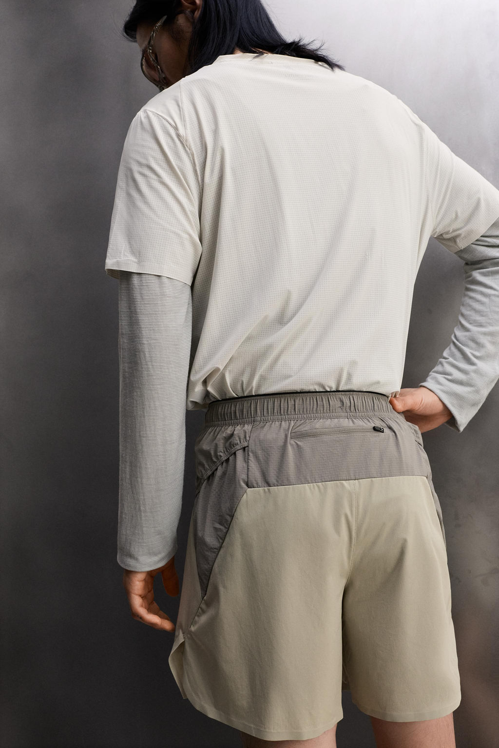 PANTAL?N CORTO TRAIL RUNNING COMBINADO / Gris - Zara фото 5