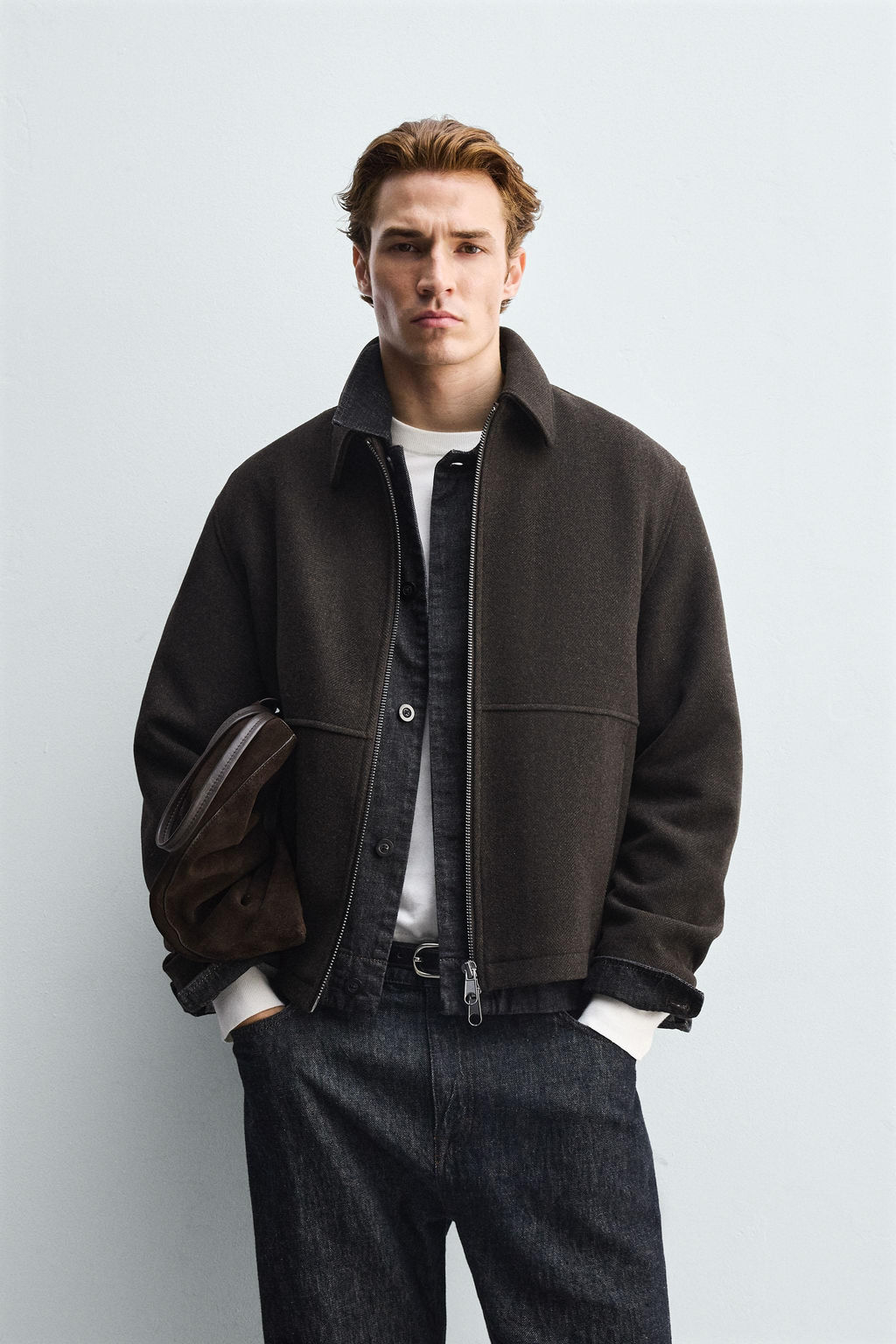 TEXTURED ZIP-UP JACKET - Zara фото 2