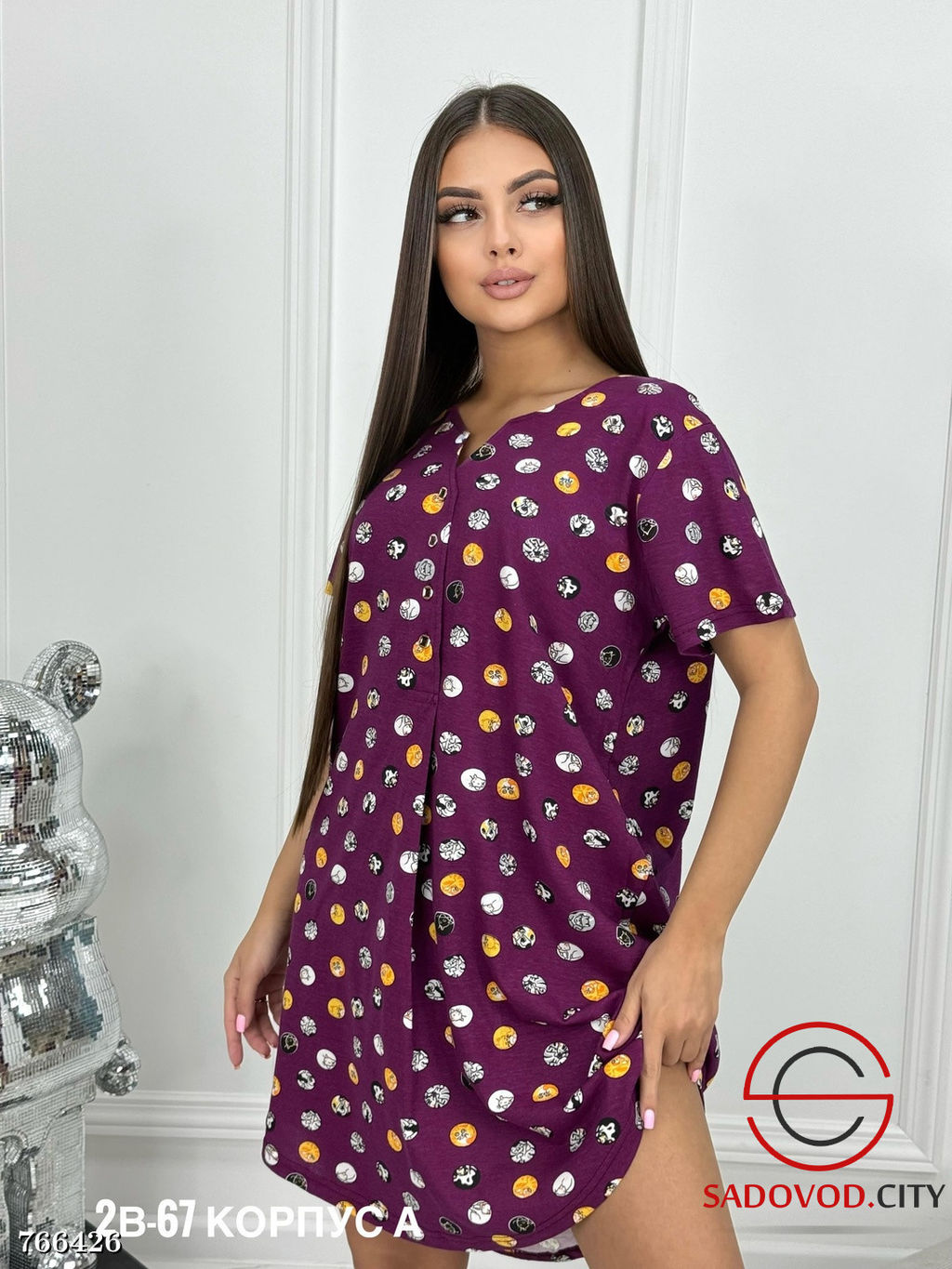 Женская туника с принтом