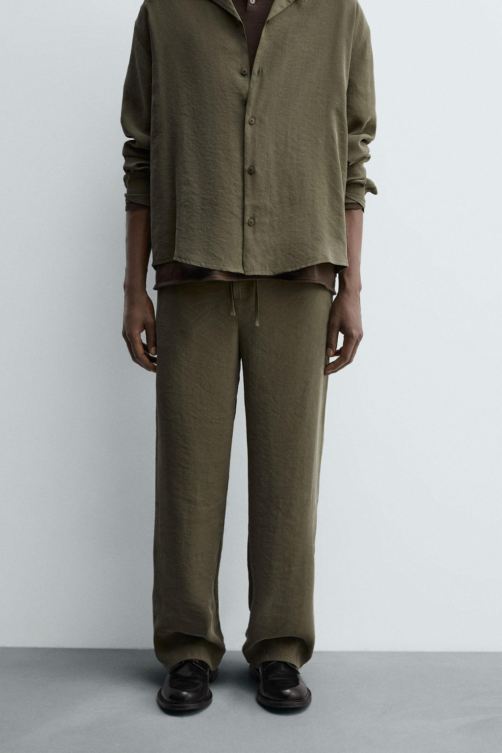 RELAXED FIT FLOWING TROUSERS - Zara фото 2
