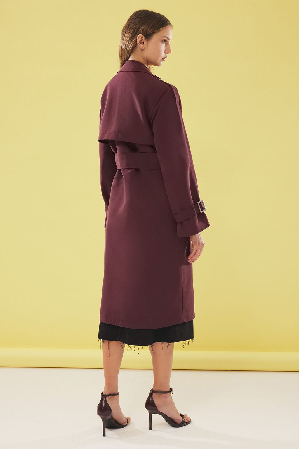 Bordo Oversize Kusakl? Trenckot TWOSS21TR0005
