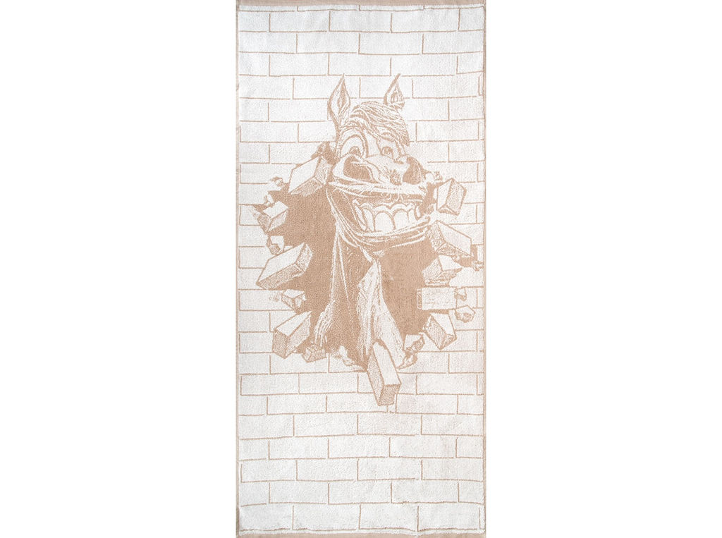 Полотенце махровое 6с102.511ж2 Здрасте конь (лен3) 67х150см