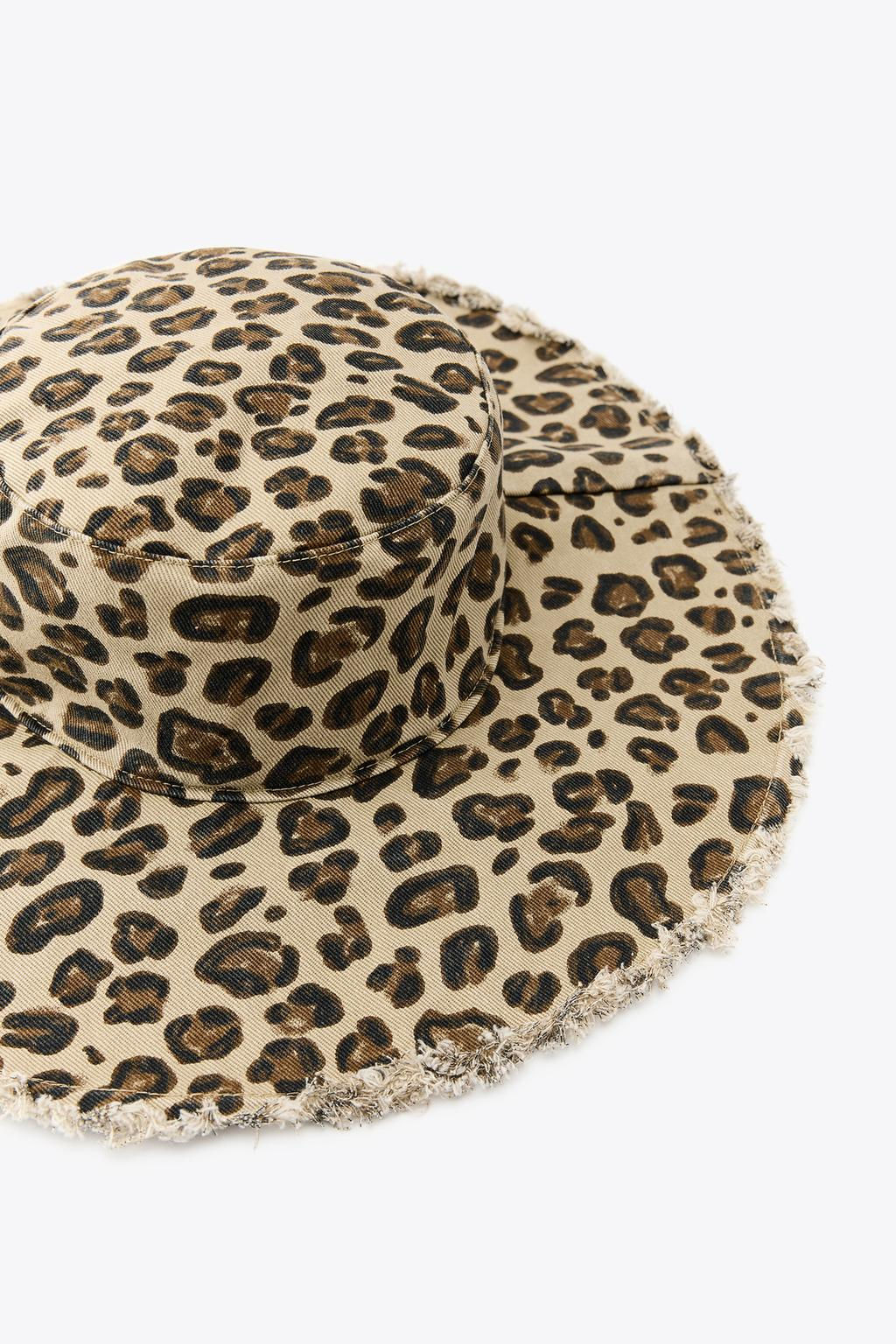 ANIMAL PRINT BUCKET HAT - Zara фото 4