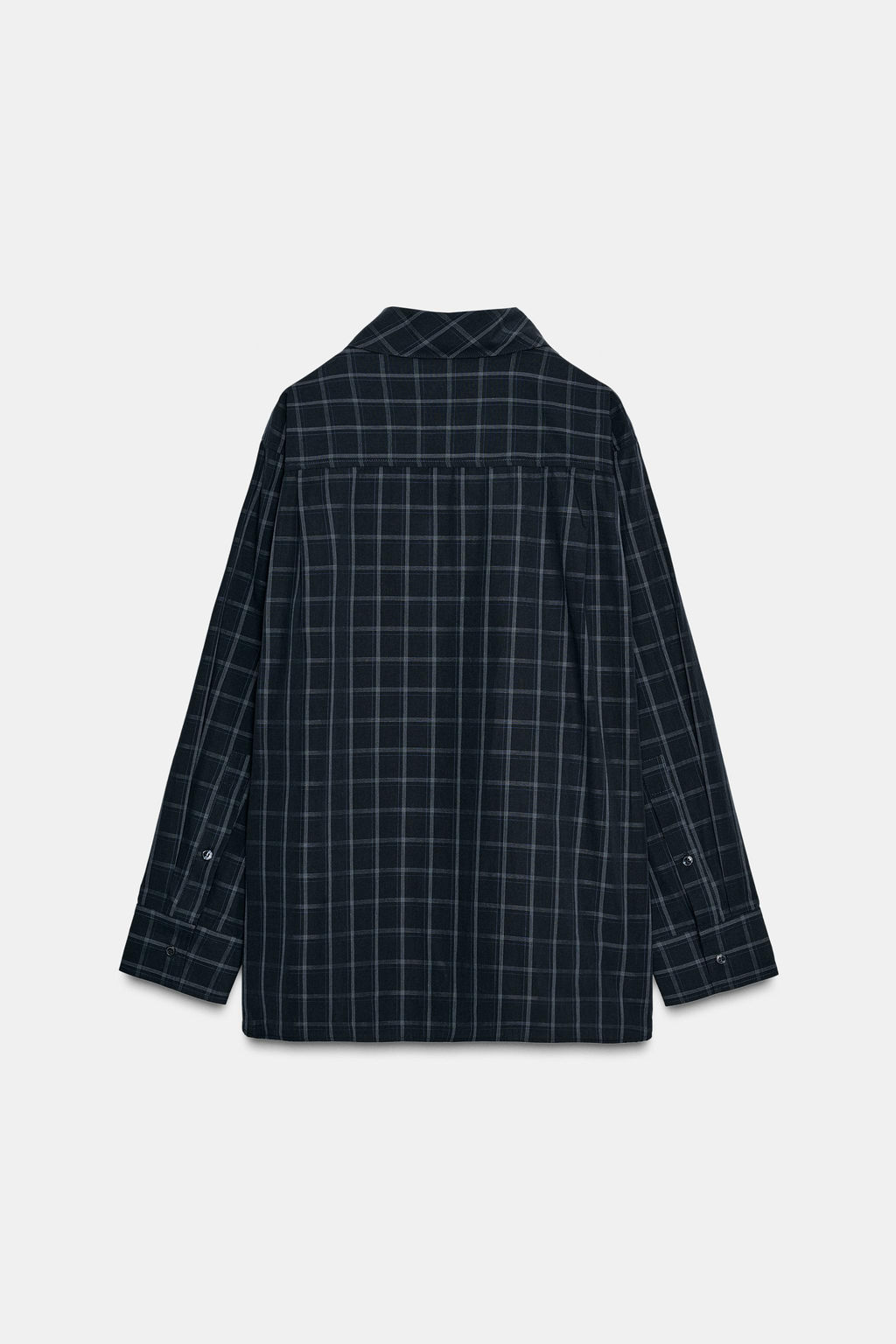 CHECK POPLIN SHIRT WITH POCKET SQUARE - Zara фото 9