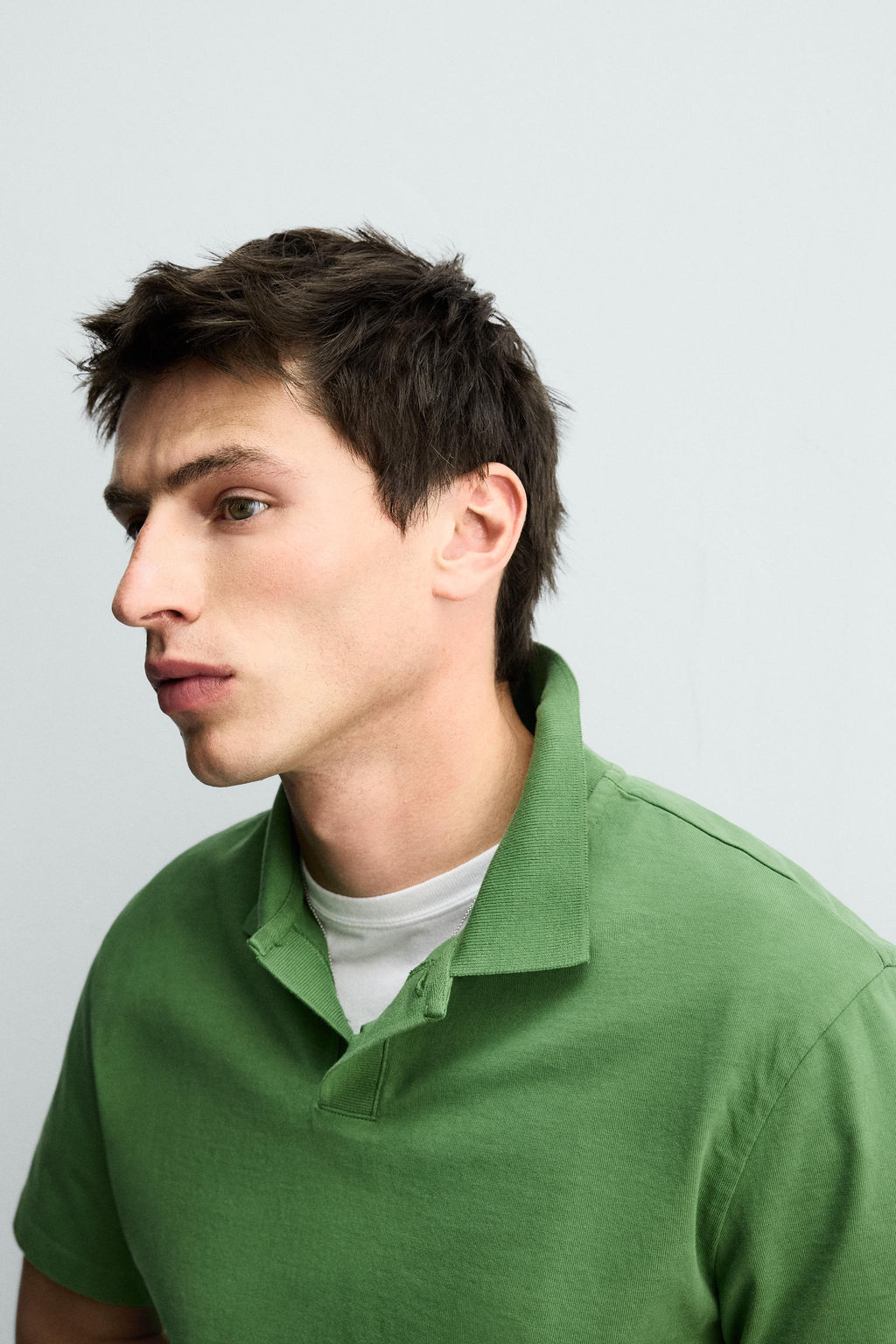POLO REGULAR FIT LAVADO / Verde - Zara фото 6