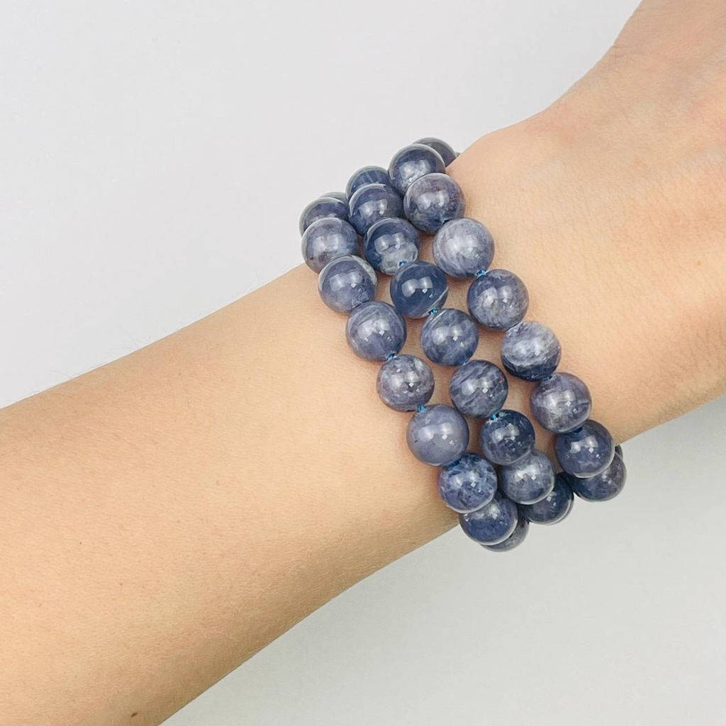 Бусины для украшений из Иолита (45 бусин) 40 см