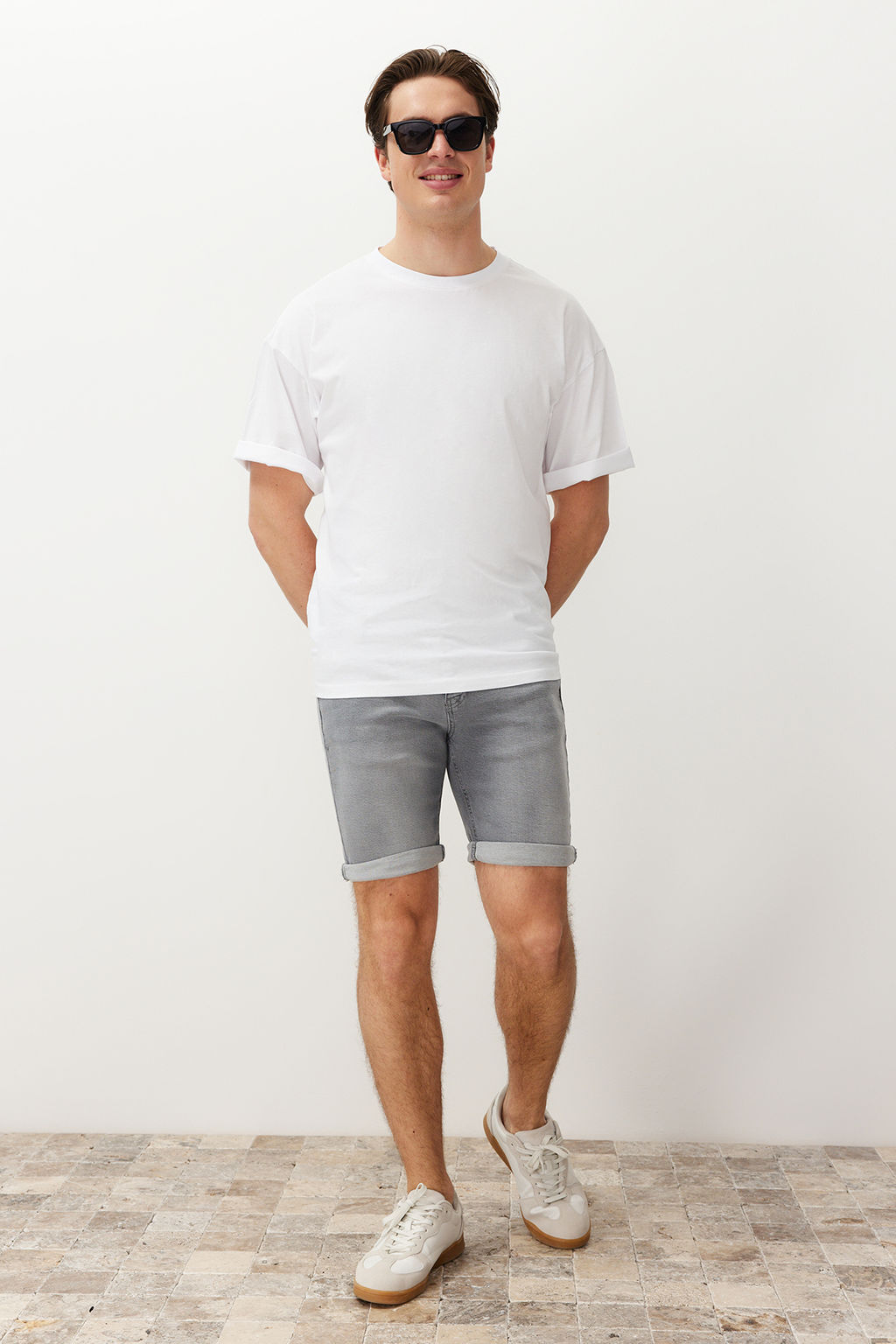 Gri Slim Fit Kot Sort TMNSS24SR00049