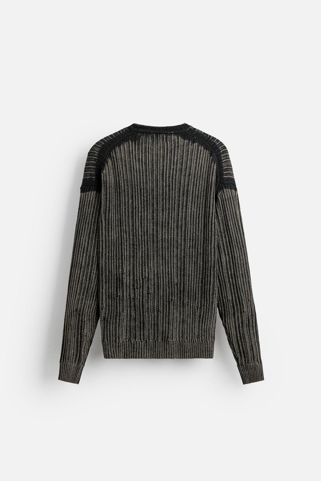 TEXTURED PRINTED SWEATER - Zara фото 7