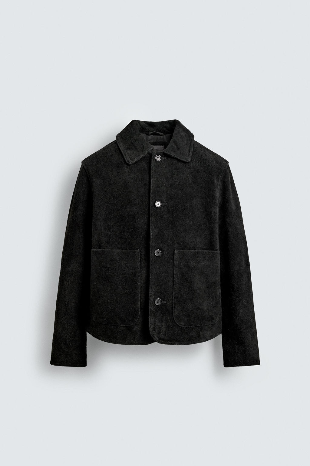 SPLIT SUEDE LEATHER JACKET - Zara фото 7