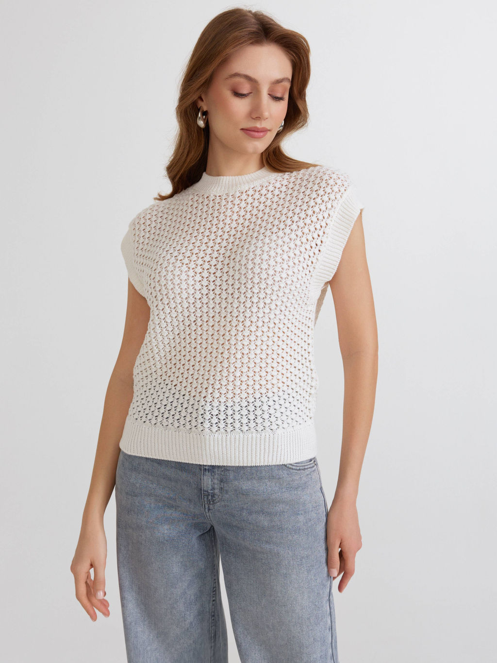 CONTE LDK2458 Жилет женский ecru - Conte elegant фото 2