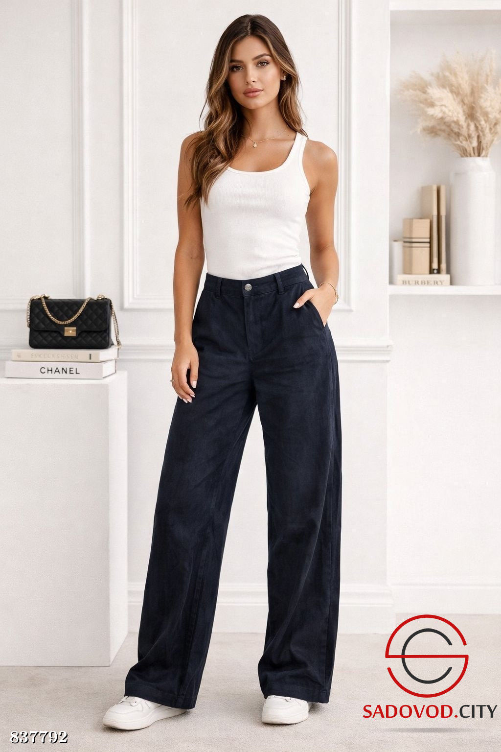 Брюки с высокой посадкой - Bruno фото 4