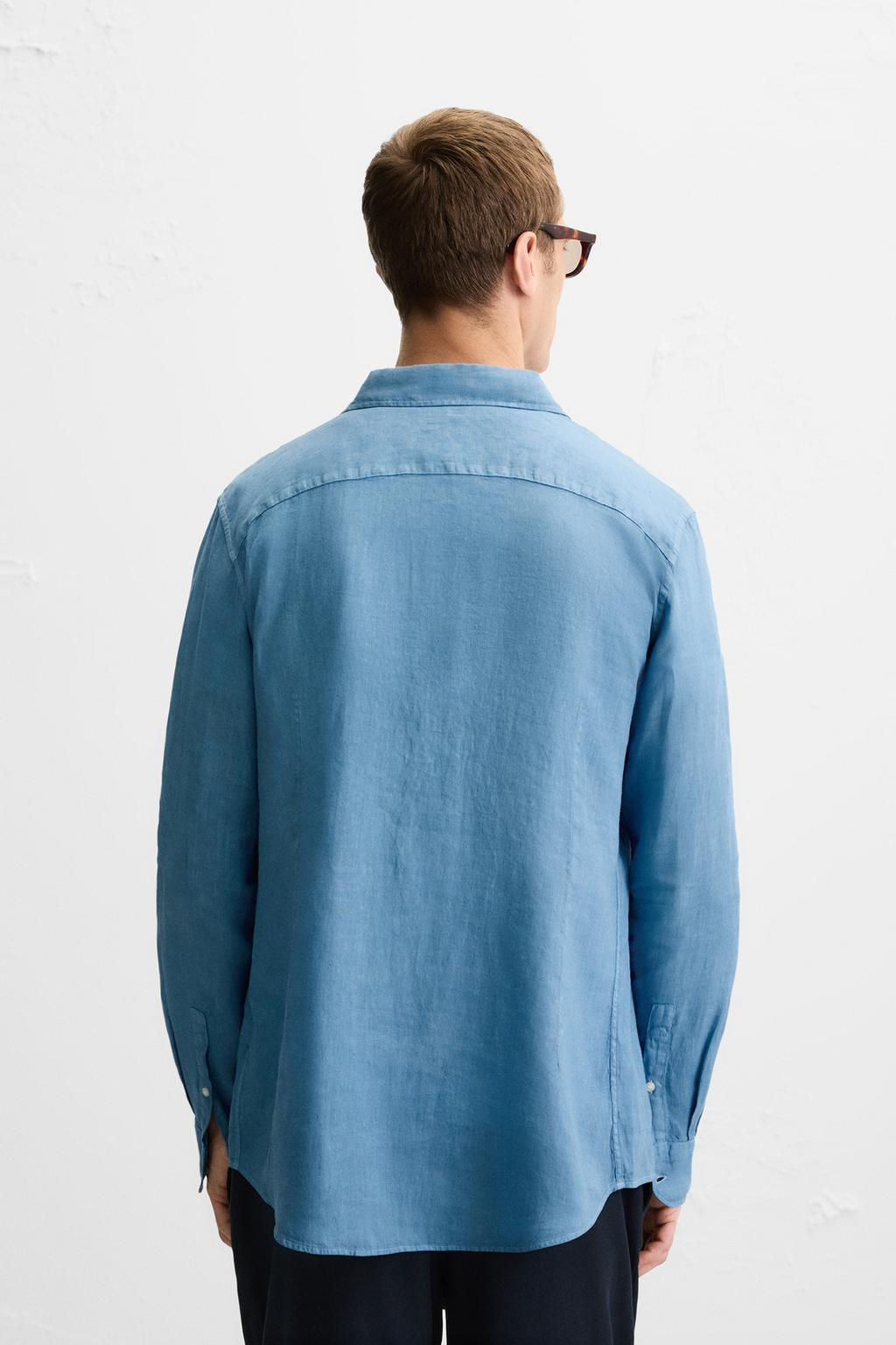 100% LINEN SHIRT - Zara фото 26