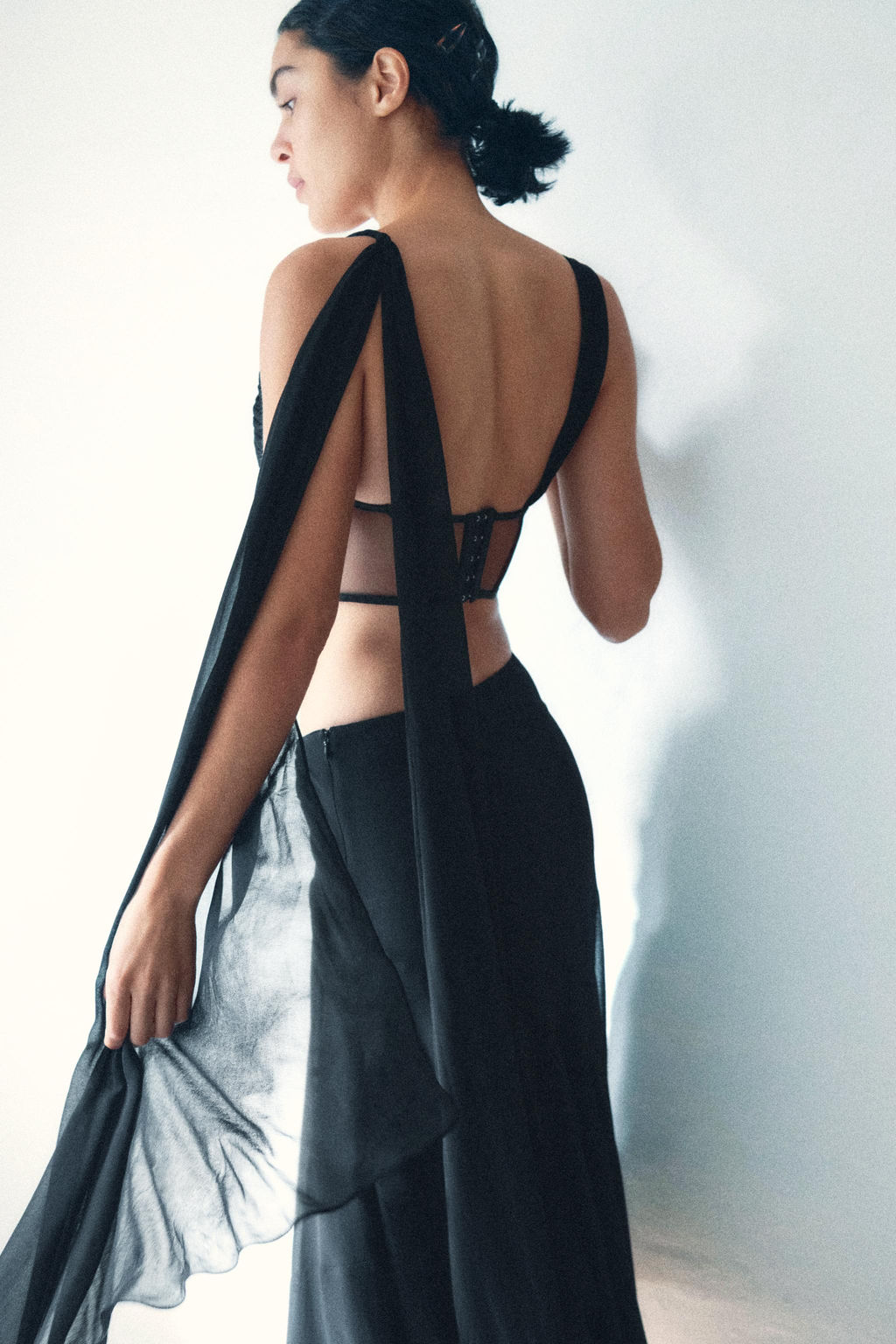 DRAPED COMBINED CORSET TOP - Zara фото 2