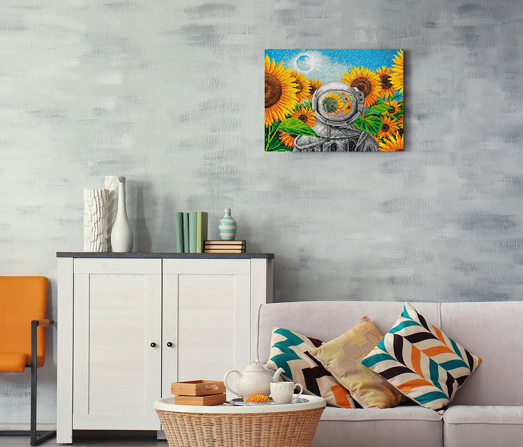 Кристальная (алмазная) мозаика ФРЕЯ ALPD-174 на подрамнике Космические сны 40 х 30 см