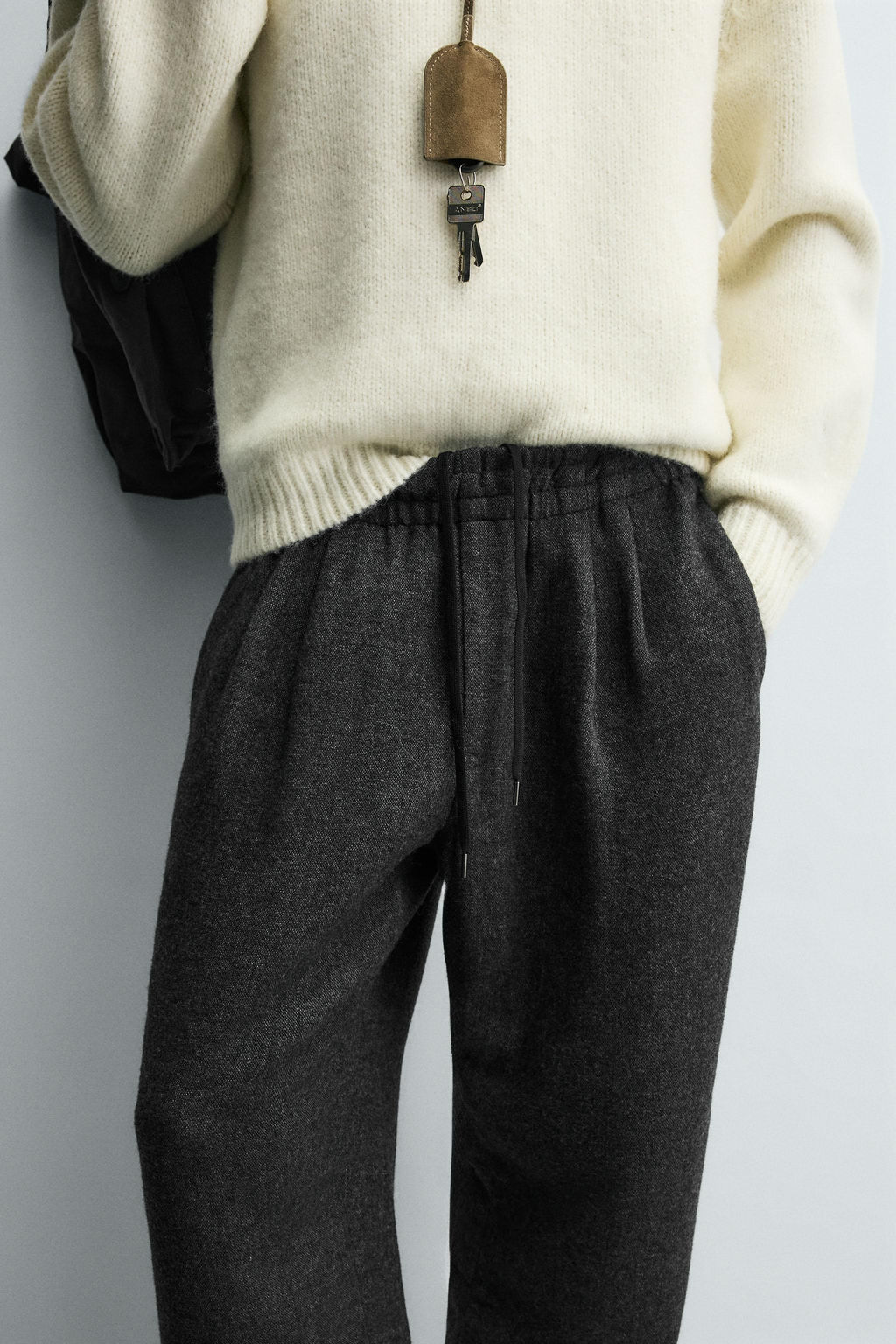PLEATED TROUSERS WITH WOOL - Zara фото 4