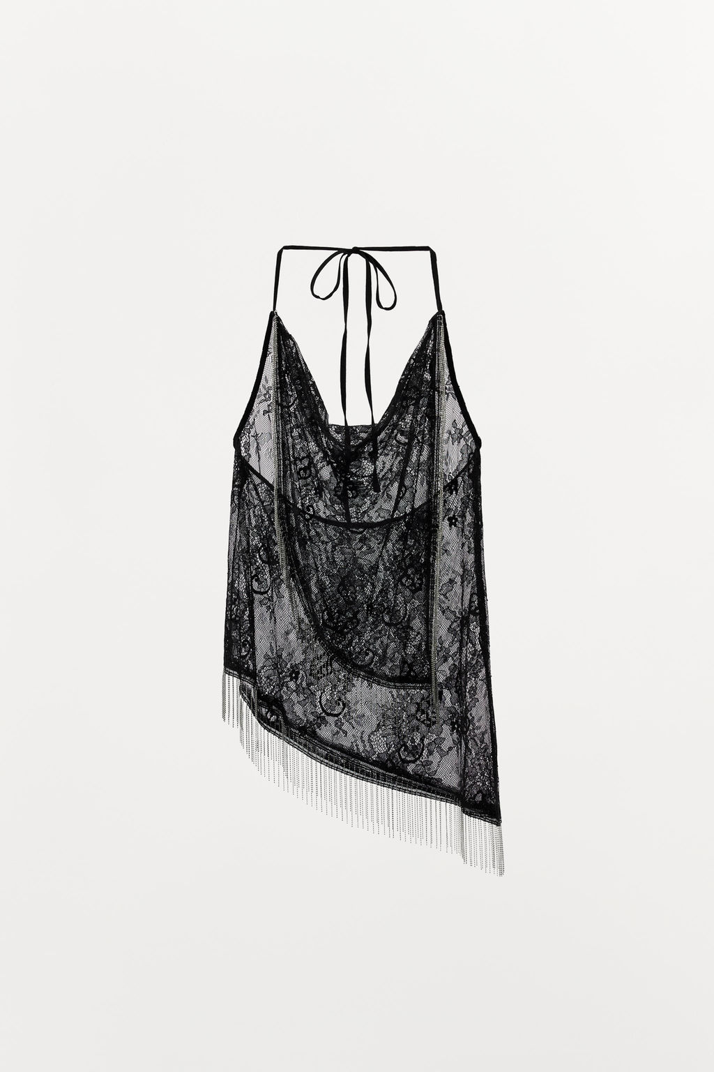 BEADED HALTER TOP - Zara фото 4