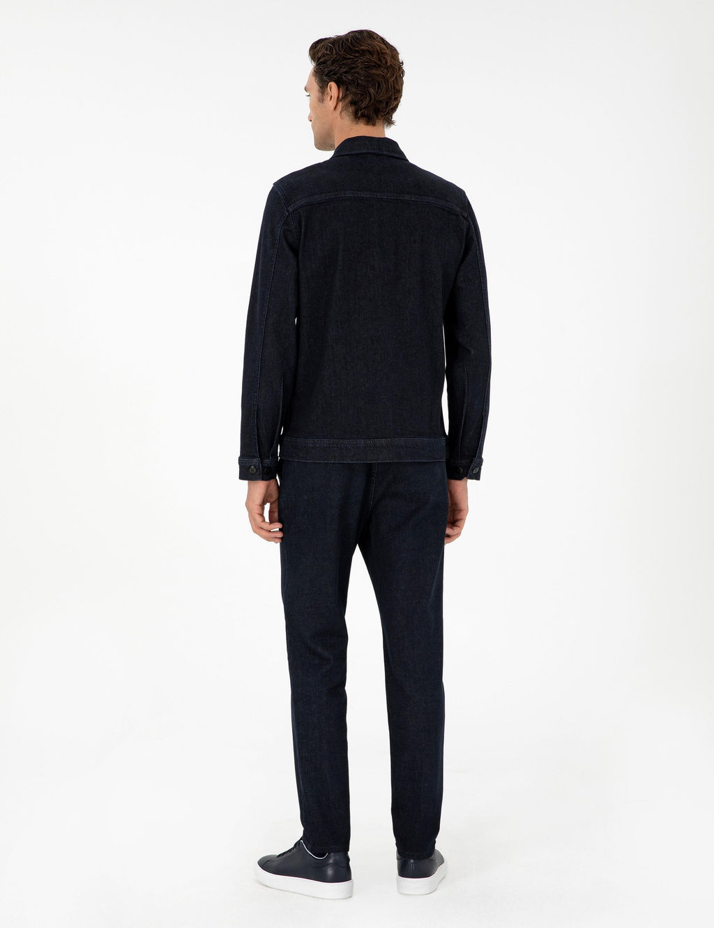 Темно-синие джинсовые брюки-морковки - Cacharel фото 4