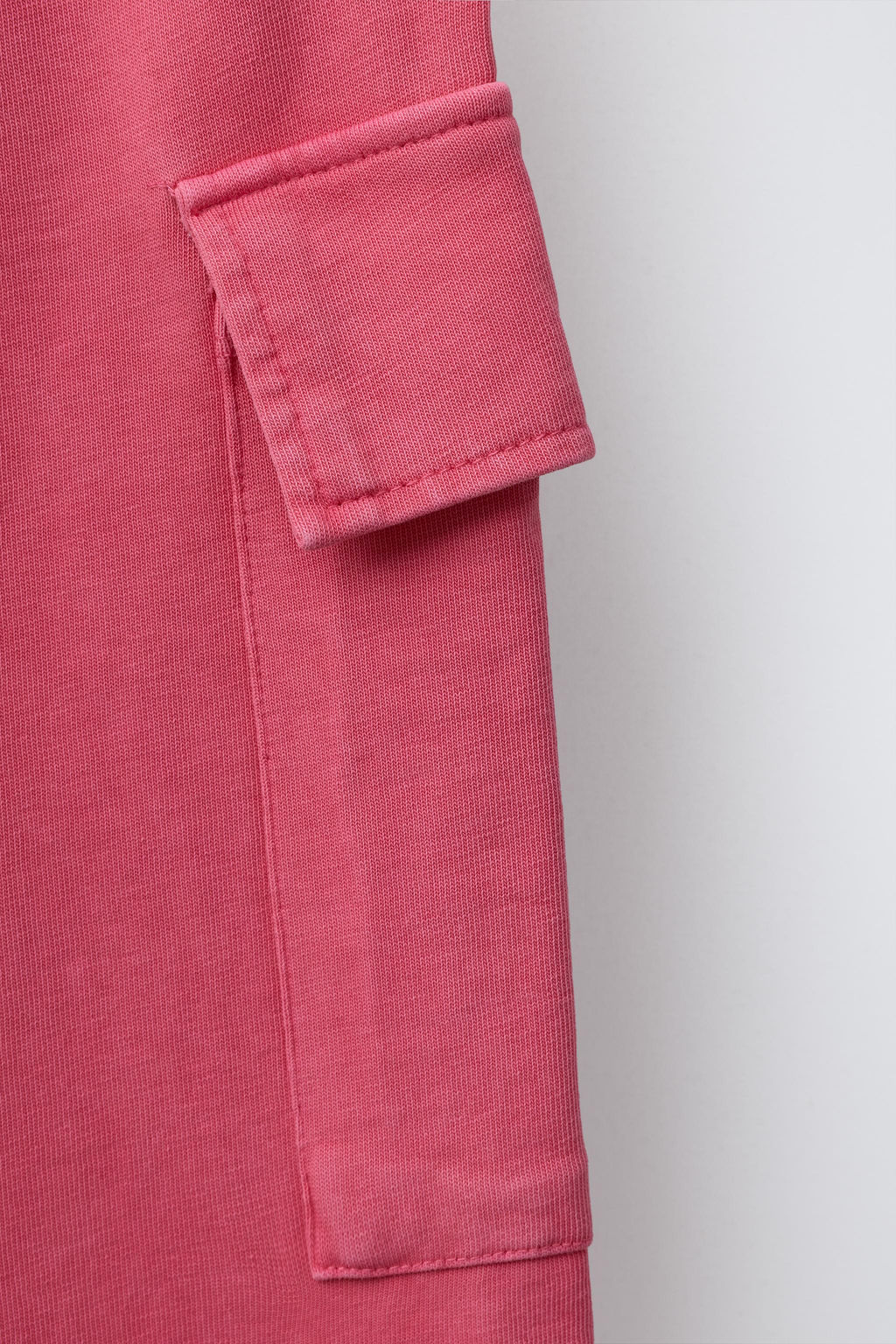 WASHED-EFFECT WIDE-LEG CARGO TROUSERS - Zara фото 4