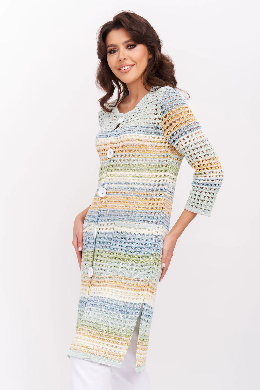 ЗЛАТА Кардиган Н 725*/оливка