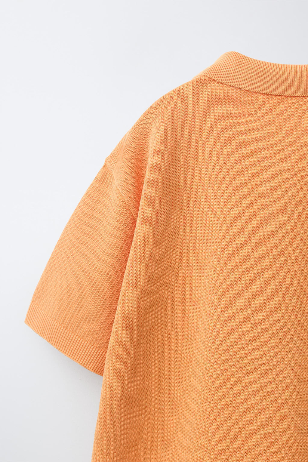 POLO LISO ESTRUCTURA / Naranja - Zara фото 4