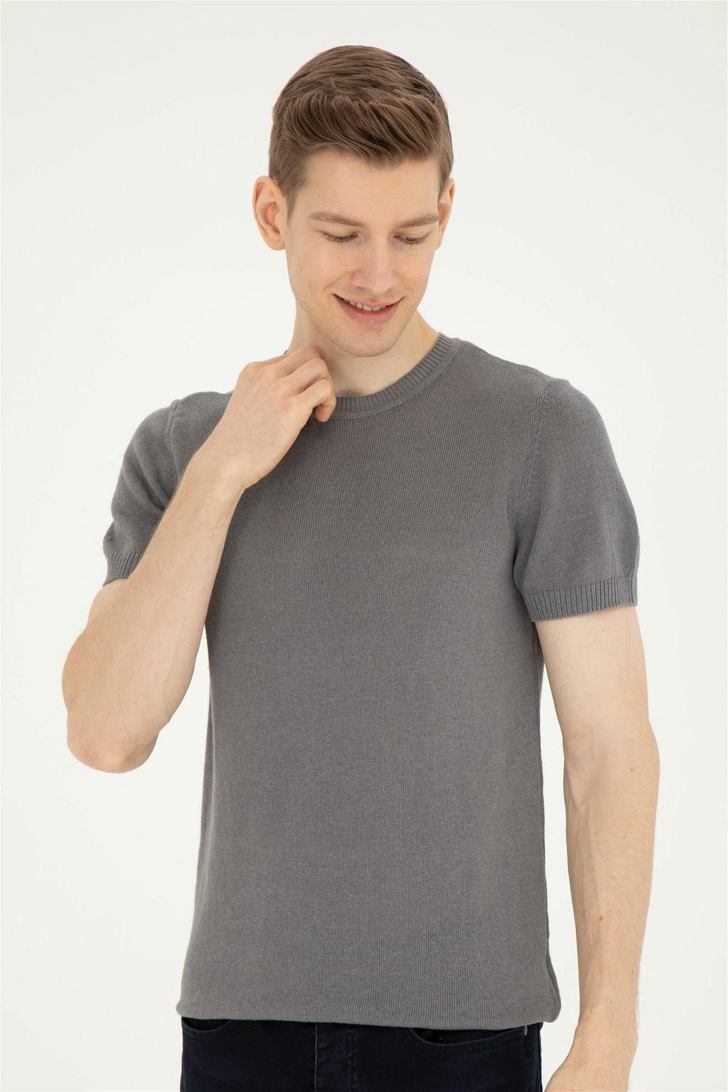 Мужской светло-серый свитер - U.s. polo assn фото 3