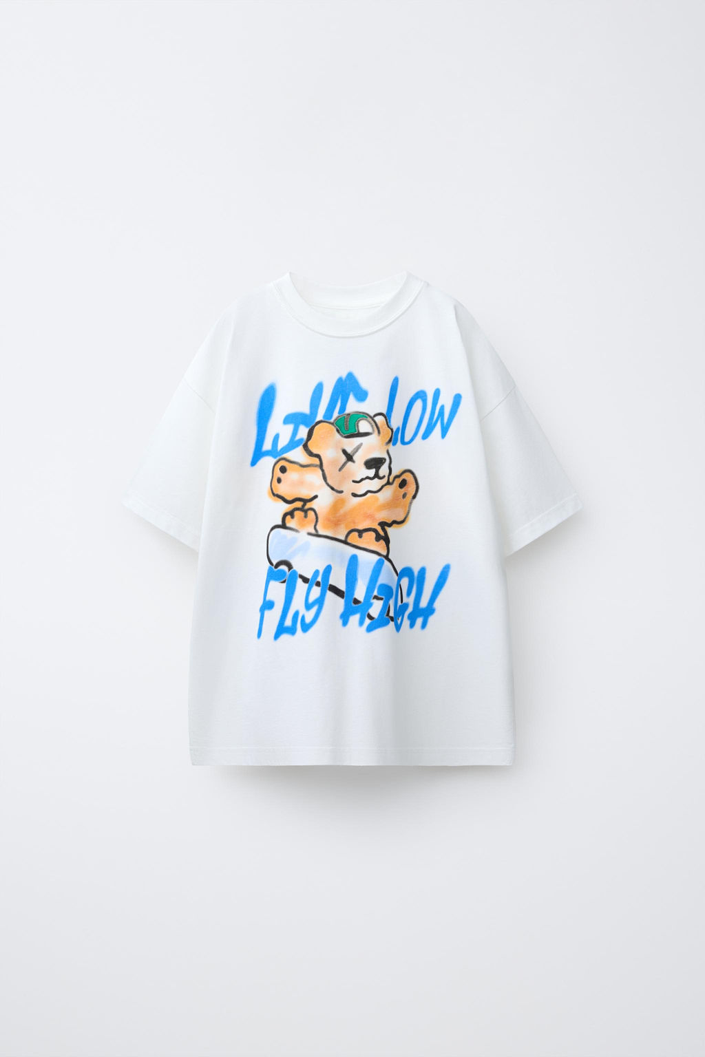 CAMISETA ESTAMPADA OSO / Blanco roto